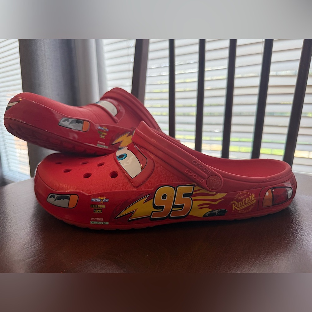 Adult Lightning McQueen limited edition Crocs Mens 13